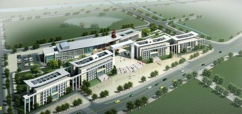 安徽省望江縣縣委、縣政府新辦公樓鳥瞰圖