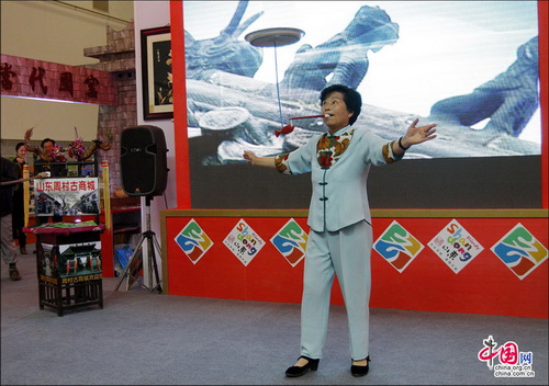 中國國內旅交會：周村古商城亮點紛呈 搶人眼球 張紅霞 攝