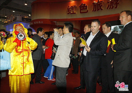 中國國內旅交會：周村古商城亮點紛呈 搶人眼球 張紅霞 攝