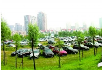 國信體育館外成了停車場(chǎng)