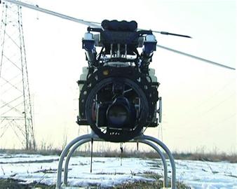 “蜻蜓”升空給高壓線體檢 “蜻蜓”升空給高壓線體檢